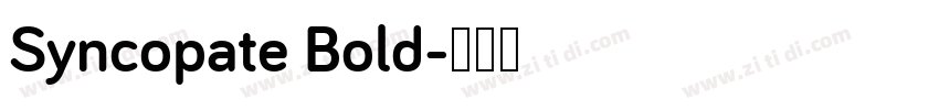 Syncopate Bold字体转换